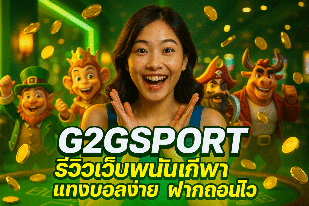 G2GSPORT รีวิวเว็บพนันกีฬา แทงบอลง่าย ฝากถอนไว
