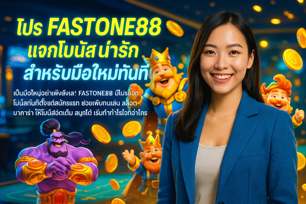 โปร FASTONE88 แจกโบนัสน่ารัก สำหรับมือใหม่ทันที