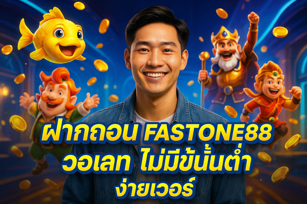 ฝากถอน FASTONE88 วอเลท ไม่มีขั้นต่ำ ง่ายเวอร์