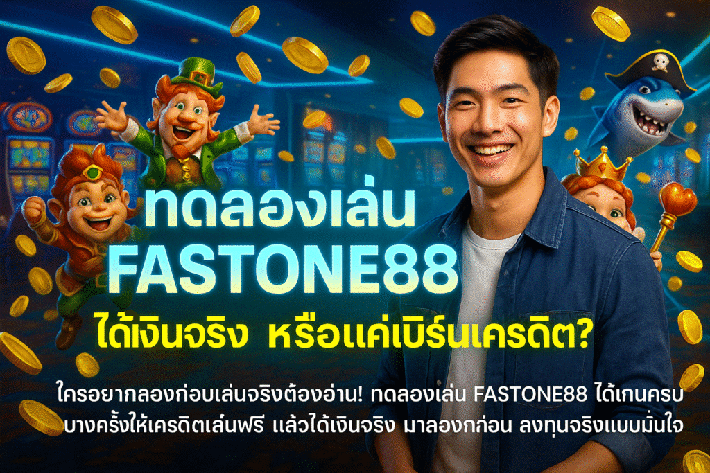 ทดลองเล่น FASTONE88 ฟรี ได้เงินจริง หรือแค่เบิร์นเครดิต?